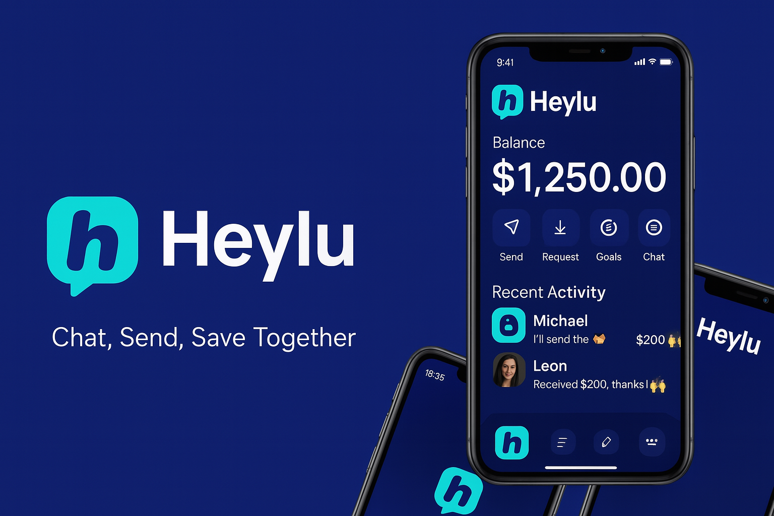 Heylu app screens